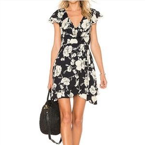 FREE PEOPLE French Quarter Print Wrap Dress | Floral | Size- L